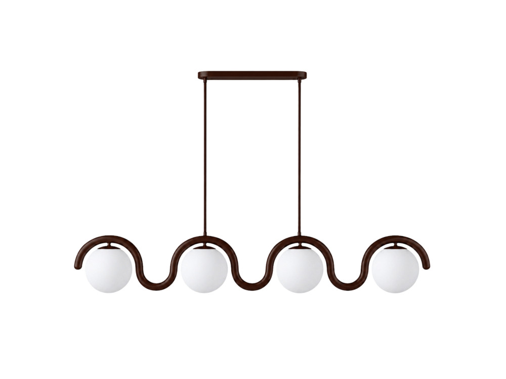 Lámpara de araña de metal «GEDIK-20443» - 110 x 17 cm - Marrón