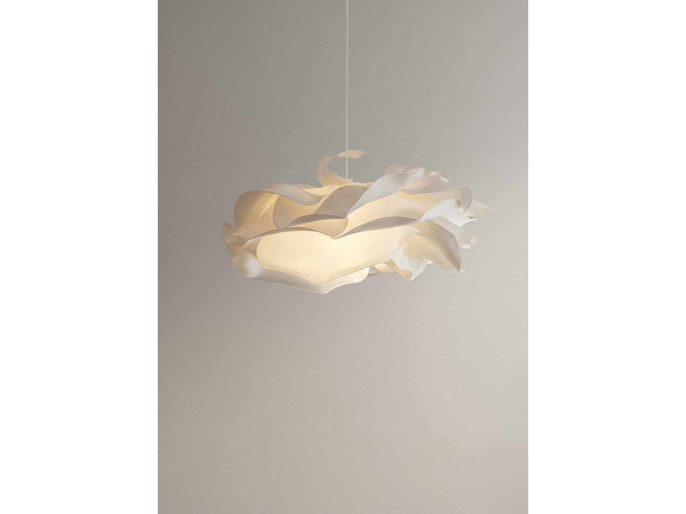 Lámpara colgante de plástico «MOD0009» - 58 x 58 cm - Blanca