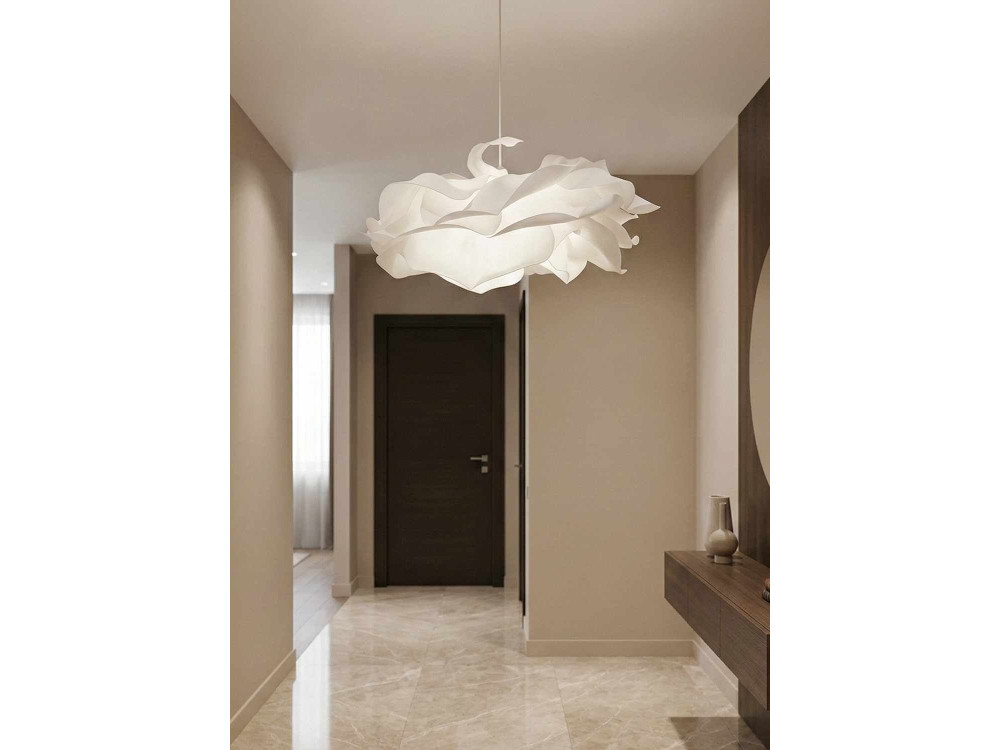Lámpara colgante de plástico «MOD0009» - 58 x 58 cm - Blanca