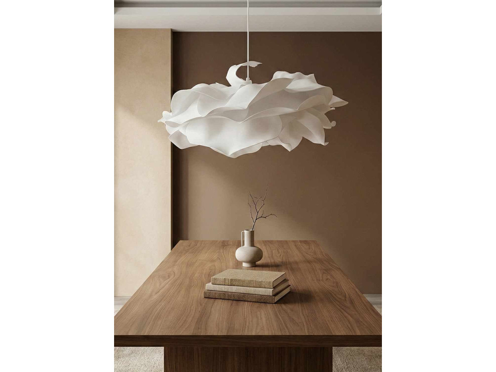 Lámpara colgante de plástico «MOD0009» - 58 x 58 cm - Blanca