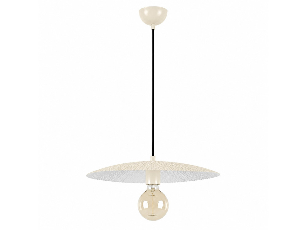 Lámpara colgante de metal «Soleil» - 39 x 39 cm - Beige