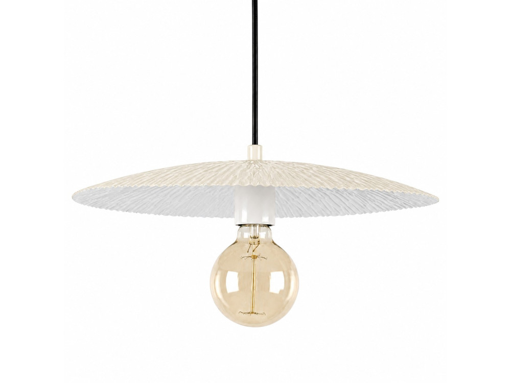 Lámpara colgante de metal «Soleil» - 39 x 39 cm - Beige