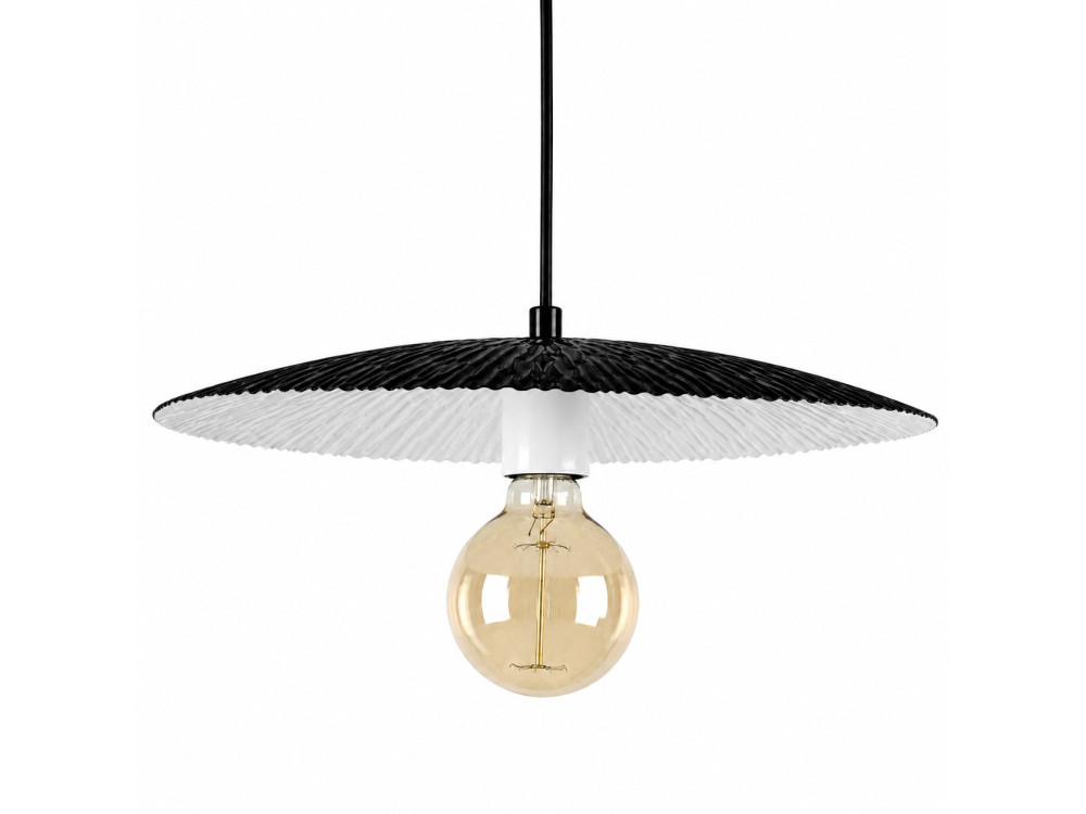 Lámpara colgante de metal «Soleil» - 39 x 39 cm - Negro