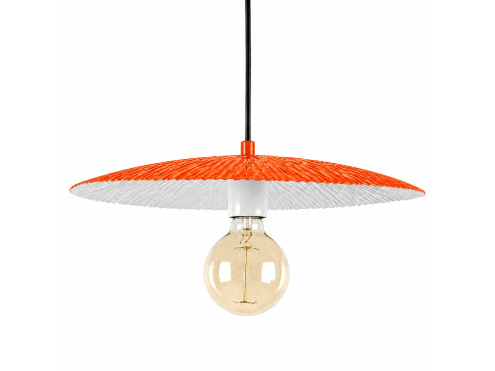 Lámpara colgante de metal «Soleil» - 39 x 39 cm - Naranja