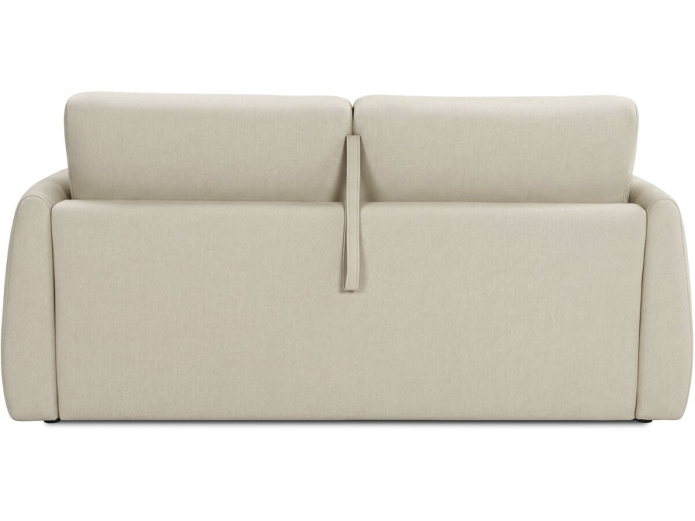 Sofá cama convertible «Aurelie» - Colchón de 18 cm - Ancho de la superficie de descanso: 140 cm - 3 plazas - Beige
