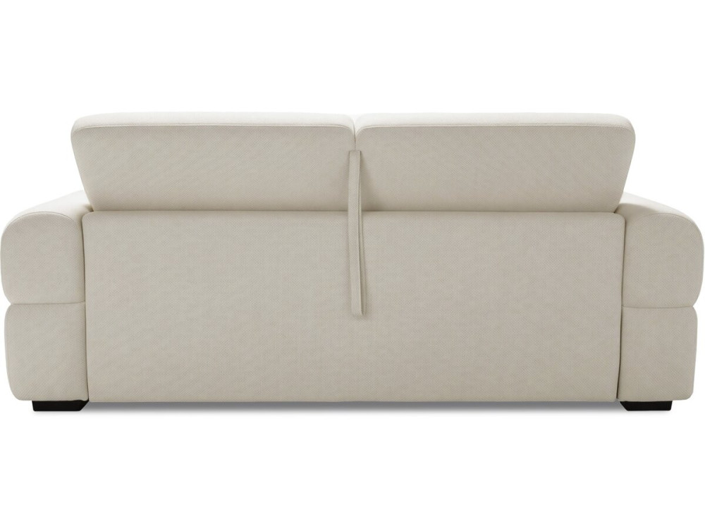 Sofá cama convertible «Zoé» - Colchón de 18 cm - Ancho de la superficie de descanso: 140 cm - 3 plazas - Beige