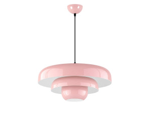 Lámpara colgante de metal «Layer» - 43 x 43 cm - Rosa