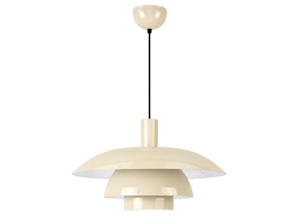 Lámpara colgante de metal «Layer» - 45 x 45 cm - Beige
