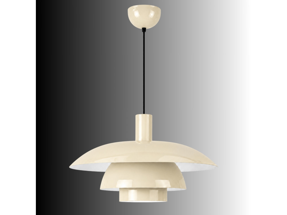 Lámpara colgante de metal «Layer» - 45 x 45 cm - Beige