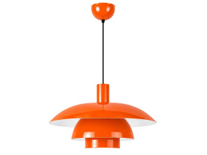 Lámpara colgante de metal «Layer» - 45 x 45 cm - Naranja