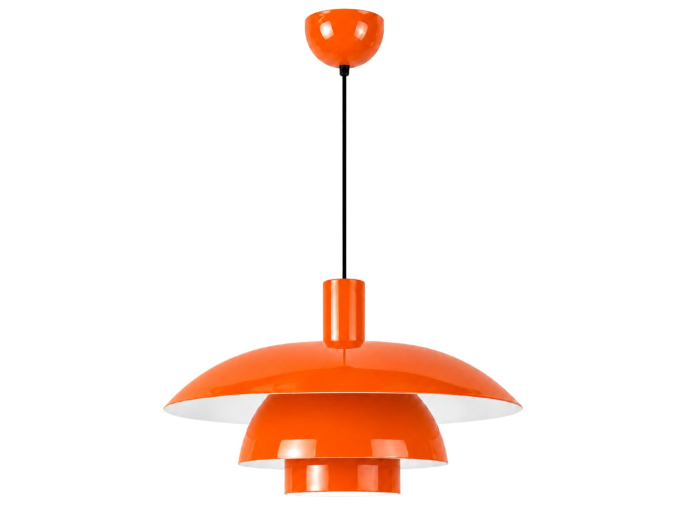 Lámpara colgante de metal «Layer» - 45 x 45 cm - Naranja