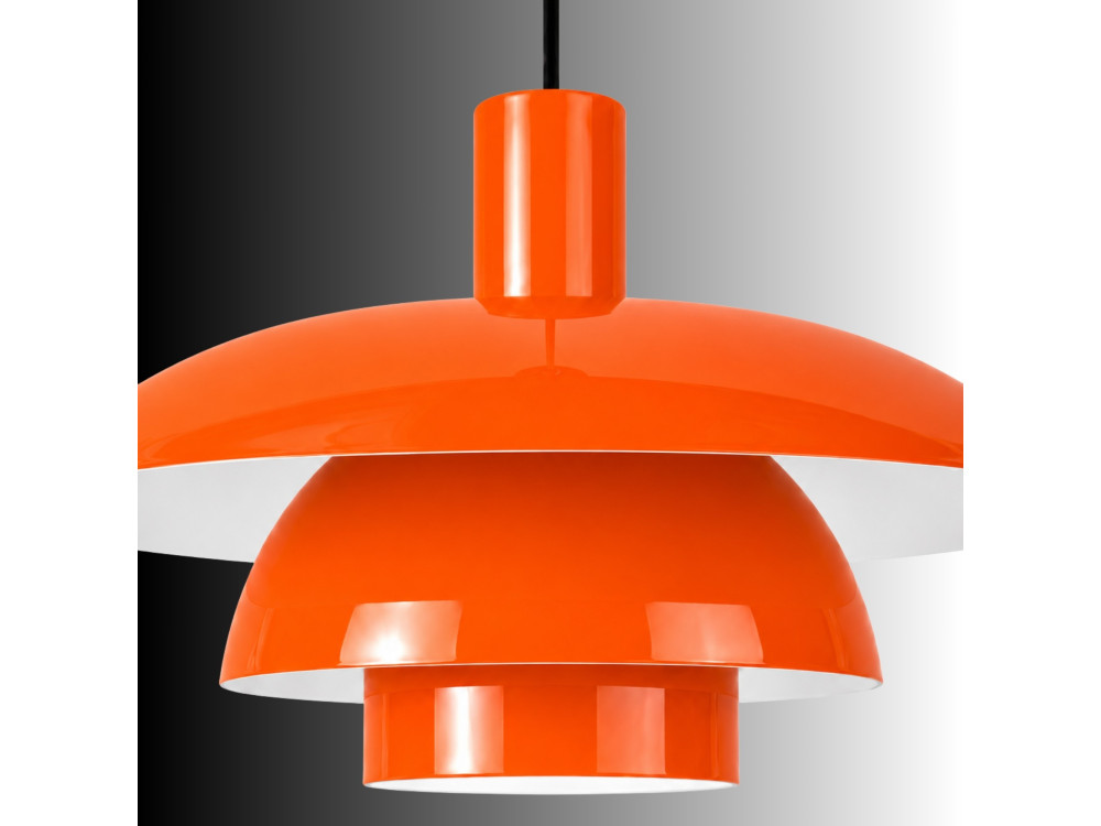 Lámpara colgante de metal «Layer» - 45 x 45 cm - Naranja
