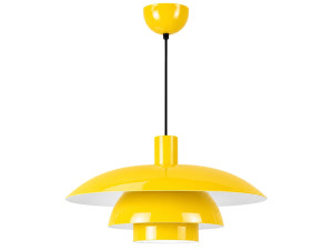 Lámpara colgante de metal «Layer» - 45 x 45 cm - Amarillo