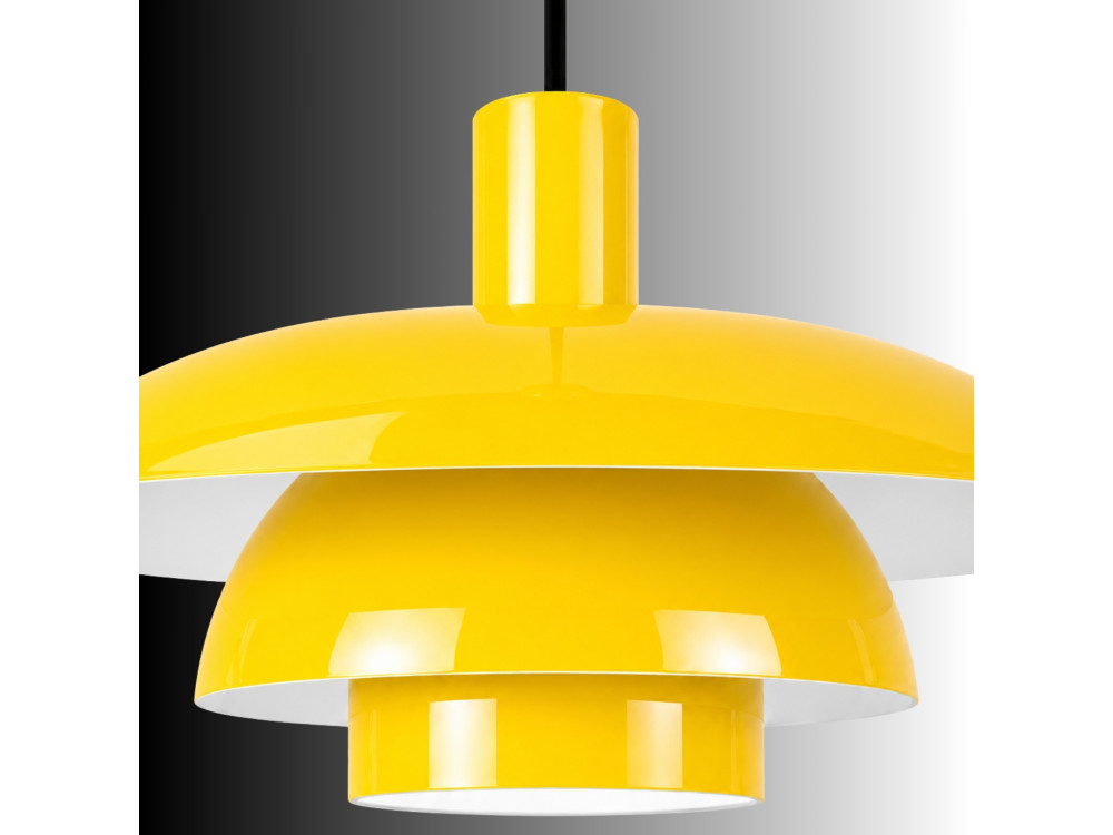Lámpara colgante de metal «Layer» - 45 x 45 cm - Amarillo