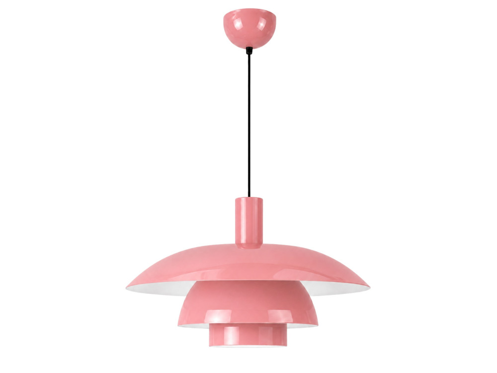Lámpara colgante de metal «Layer» - 45 x 45 cm - Rosa