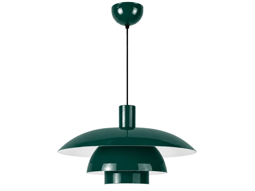 Lámpara colgante de metal «Layer» - 45 x 45 cm - Verde oscuro