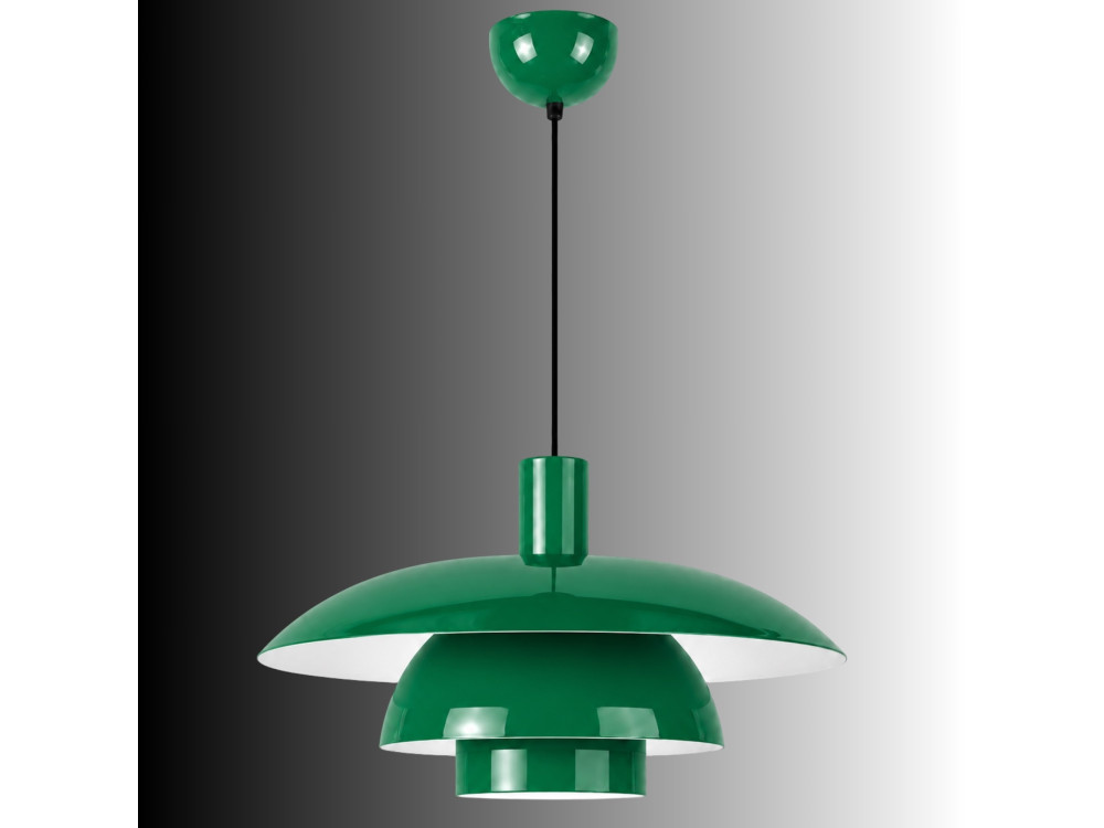 Lámpara colgante de metal «Layer» - 45 x 45 m - Verde claro