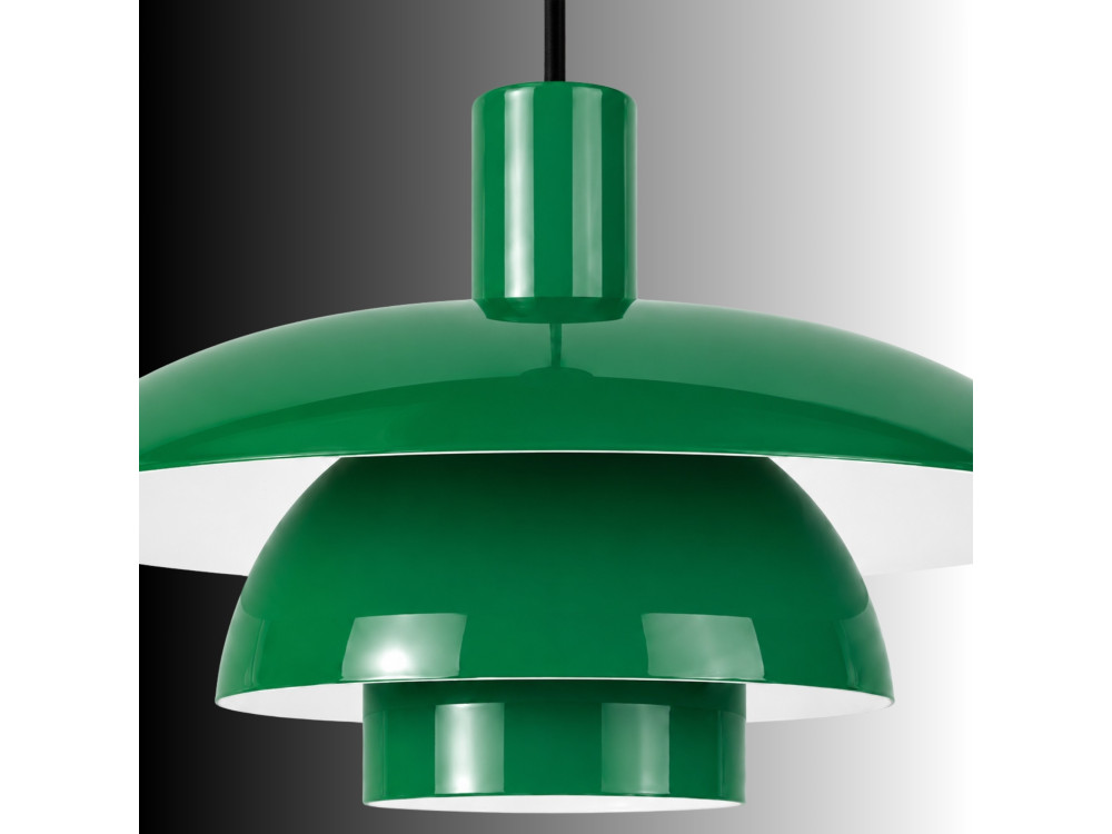 Lámpara colgante de metal «Layer» - 45 x 45 m - Verde claro