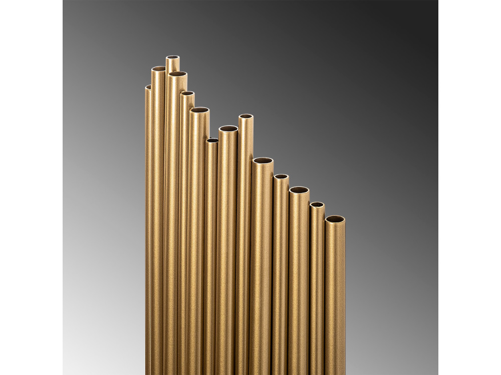 Aplique de pared de metal «Kara» - 18 x 8 cm - Amarillo