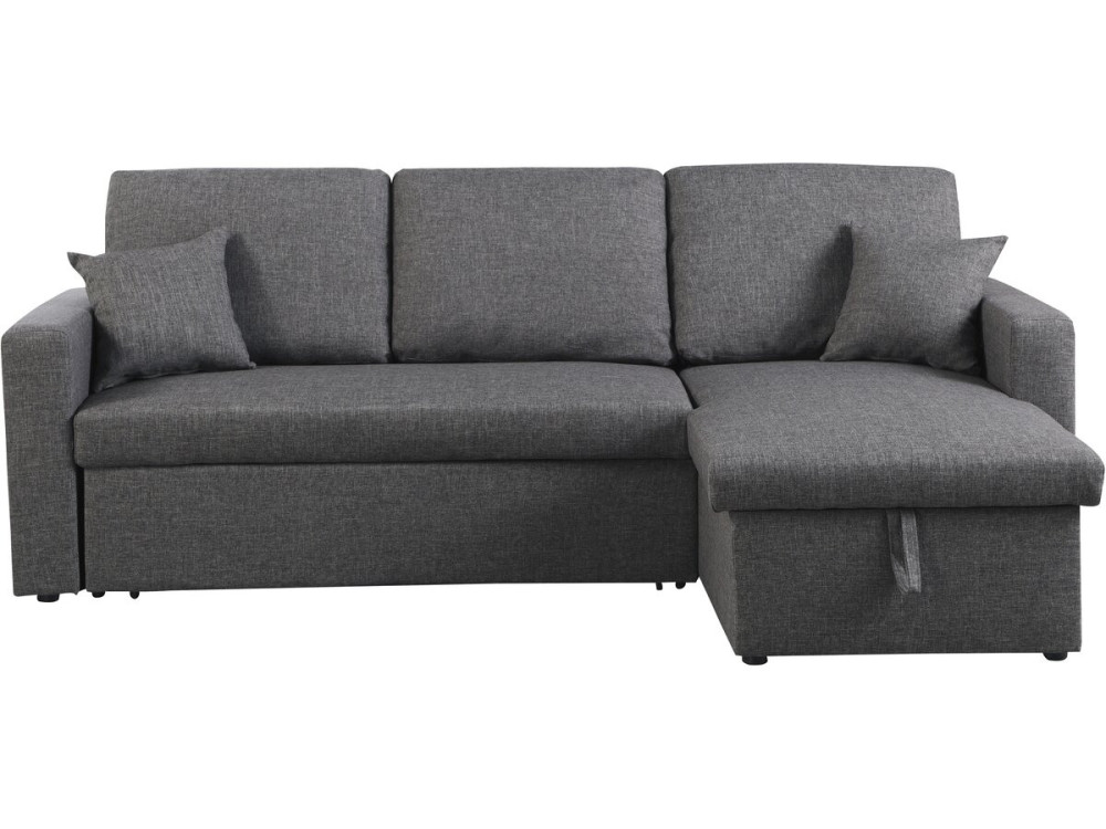 Sofá esquinero convertible "Alain" - 3 plazas - Gris