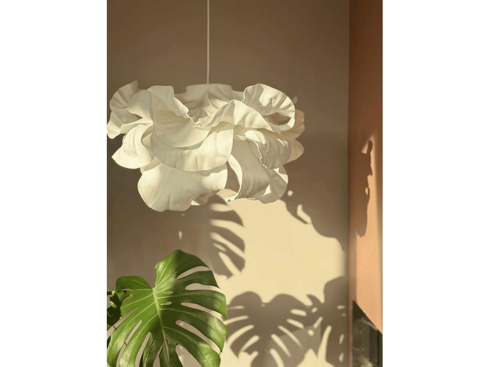 Lámpara colgante de plástico «MOD0007» - 48 x 48 cm - Blanca