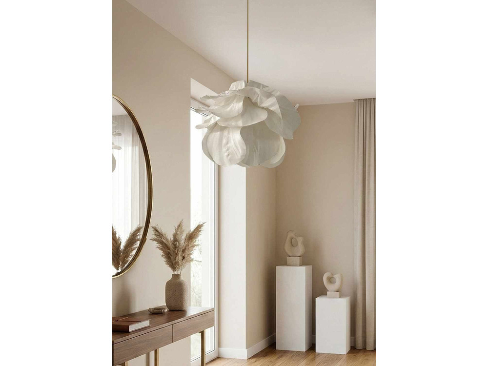 Lámpara colgante de plástico «MOD0007» - 48 x 48 cm - Blanca