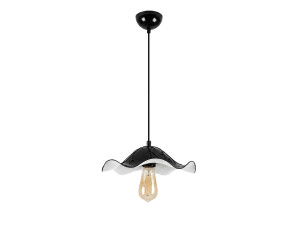 Lámpara colgante de metal «Liana» - 29 x 29 cm - Negro