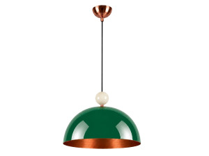 Lámpara colgante de metal «Bubble» - 40 x 40 cm - Verde oscuro