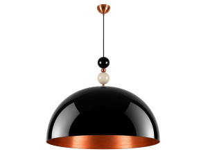 Lámpara colgante de metal «Bubble» - 60 x 60 cm - Negro