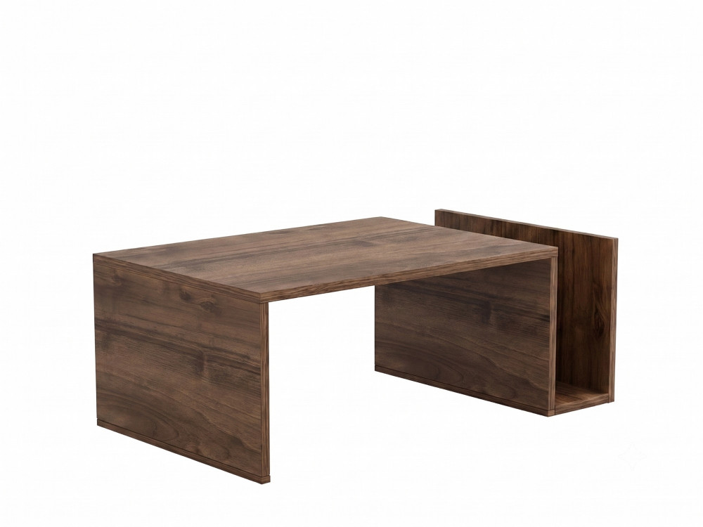 Mesa de centro de madera «Memo» - 86,8 x 32,4 x 50 cm - Nogal Venezia