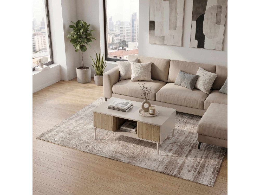 Mesa de centro de madera «VENTRO» - 100 x 42 x 60 cm - Gres