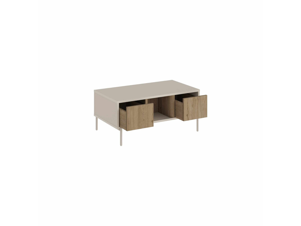 Mesa de centro de madera «VENTRO» - 100 x 42 x 60 cm - Gres