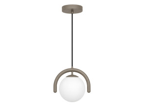Lámpara colgante de metal «GEDIK-20441» - 20 x 20 cm - Gris