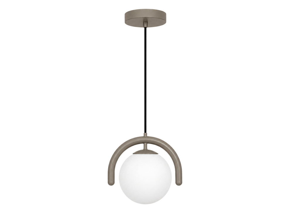 Lámpara colgante de metal «GEDIK-20441» - 20 x 20 cm - Gris