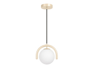 Lámpara colgante de metal «GEDIK-20441» - 20 x 20 cm - Beige