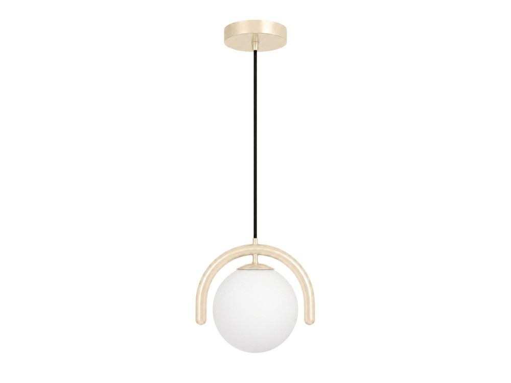 Lámpara colgante de metal «GEDIK-20441» - 20 x 20 cm - Beige