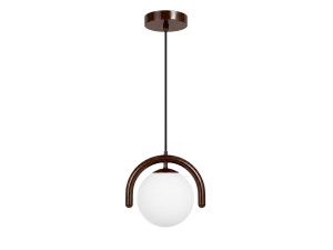 Lámpara colgante de metal «GEDIK-20441» - 20 x 20 cm - Marrón