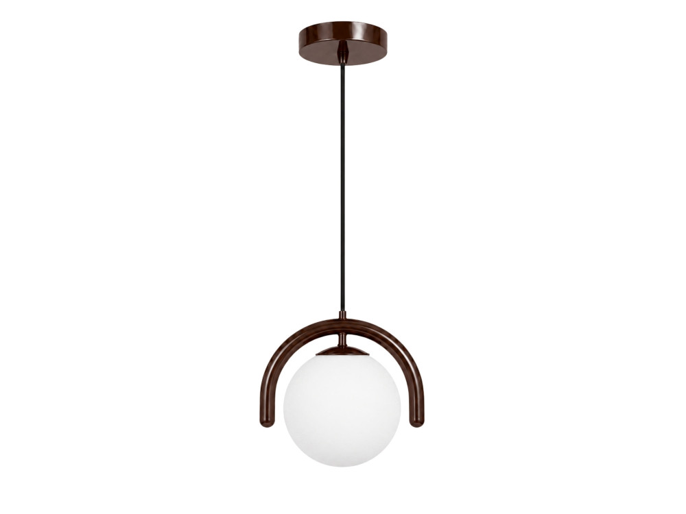 Lámpara colgante de metal «GEDIK-20441» - 20 x 20 cm - Marrón
