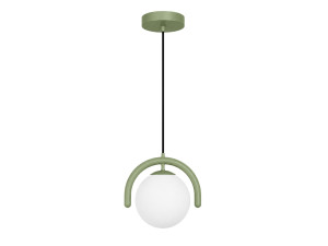 Lámpara colgante de metal «GEDIK-20441» - 20 x 20 cm - Verde menta