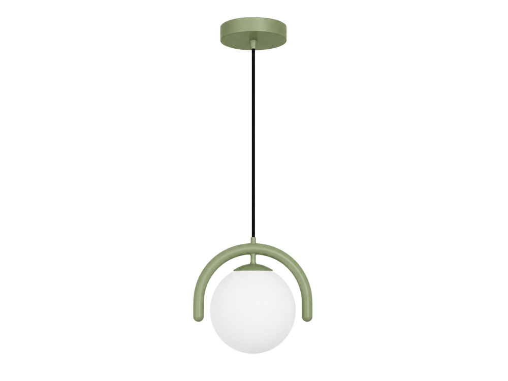 Lámpara colgante de metal «GEDIK-20441» - 20 x 20 cm - Verde menta