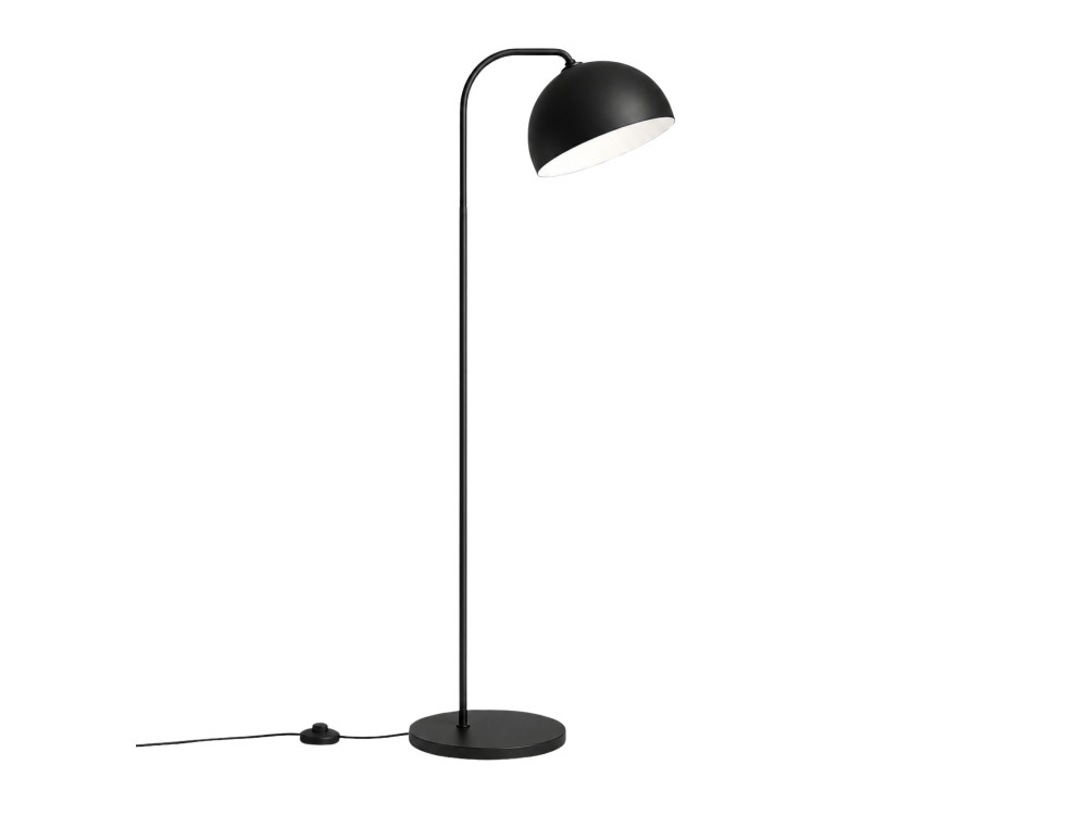 Lámpara de pie de metal «Yaka» - 51 x 51 cm - Negro