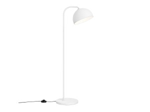 Lámpara de pie de metal «Yaka» - 51 x 51 cm - Blanca