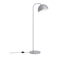 Lámpara de pie de metal «Yaka» - 51 x 51 cm - Gris