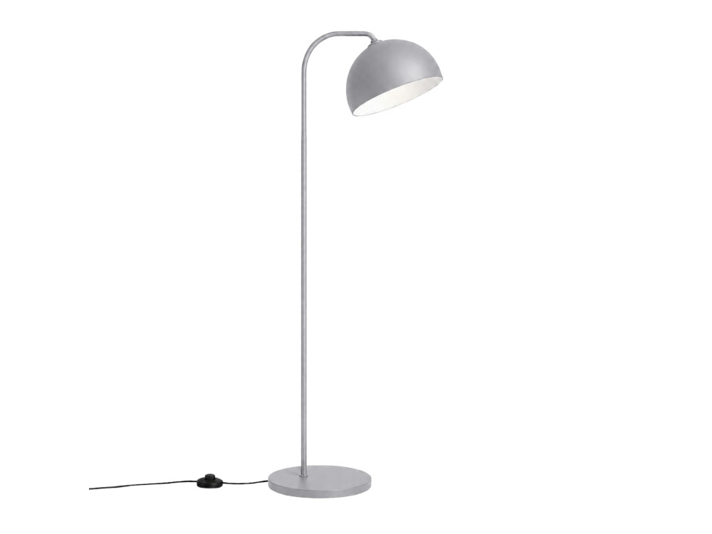 Lámpara de pie de metal «Yaka» - 51 x 51 cm - Gris
