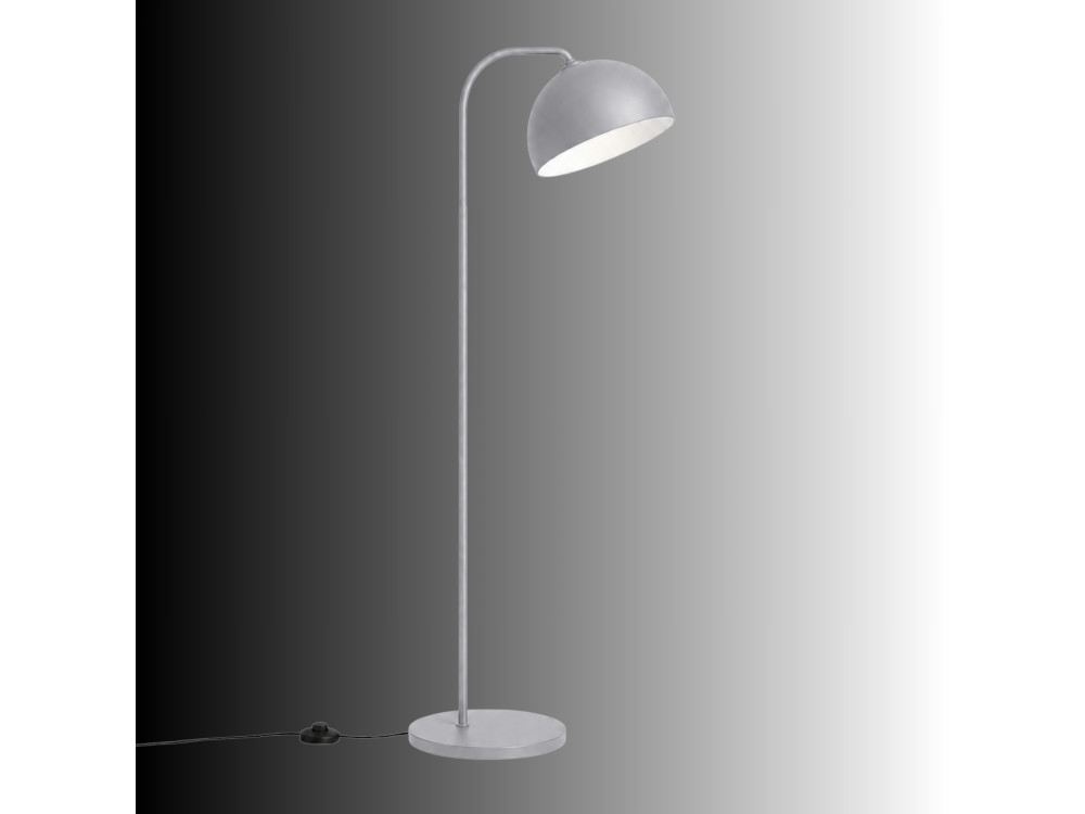 Lámpara de pie de metal «Yaka» - 51 x 51 cm - Gris