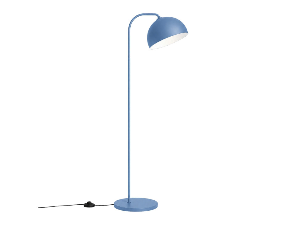 Lámpara de pie de metal «Yaka» - 51 x 51 cm - Azul