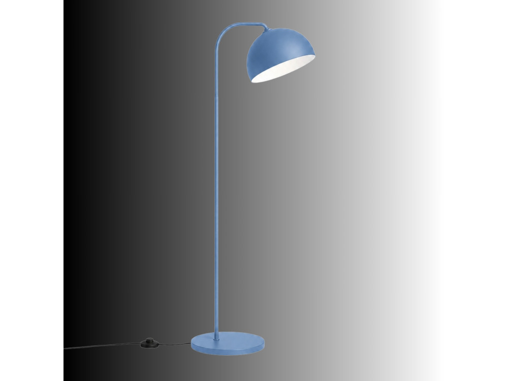 Lámpara de pie de metal «Yaka» - 51 x 51 cm - Azul