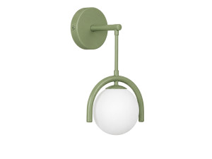 Aplique de pared de metal «GEDIK-20445» - 20 x 20 cm - Verde menta