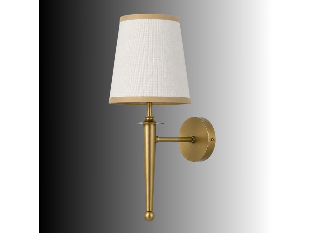 Aplique de pared de metal «Milano» - 22 x 22 cm - Beige