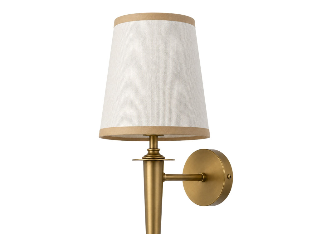 Aplique de pared de metal «Milano» - 22 x 22 cm - Beige